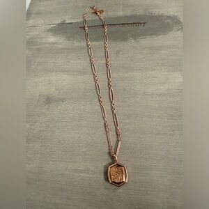 Rose Gold Kendra Scott Necklace